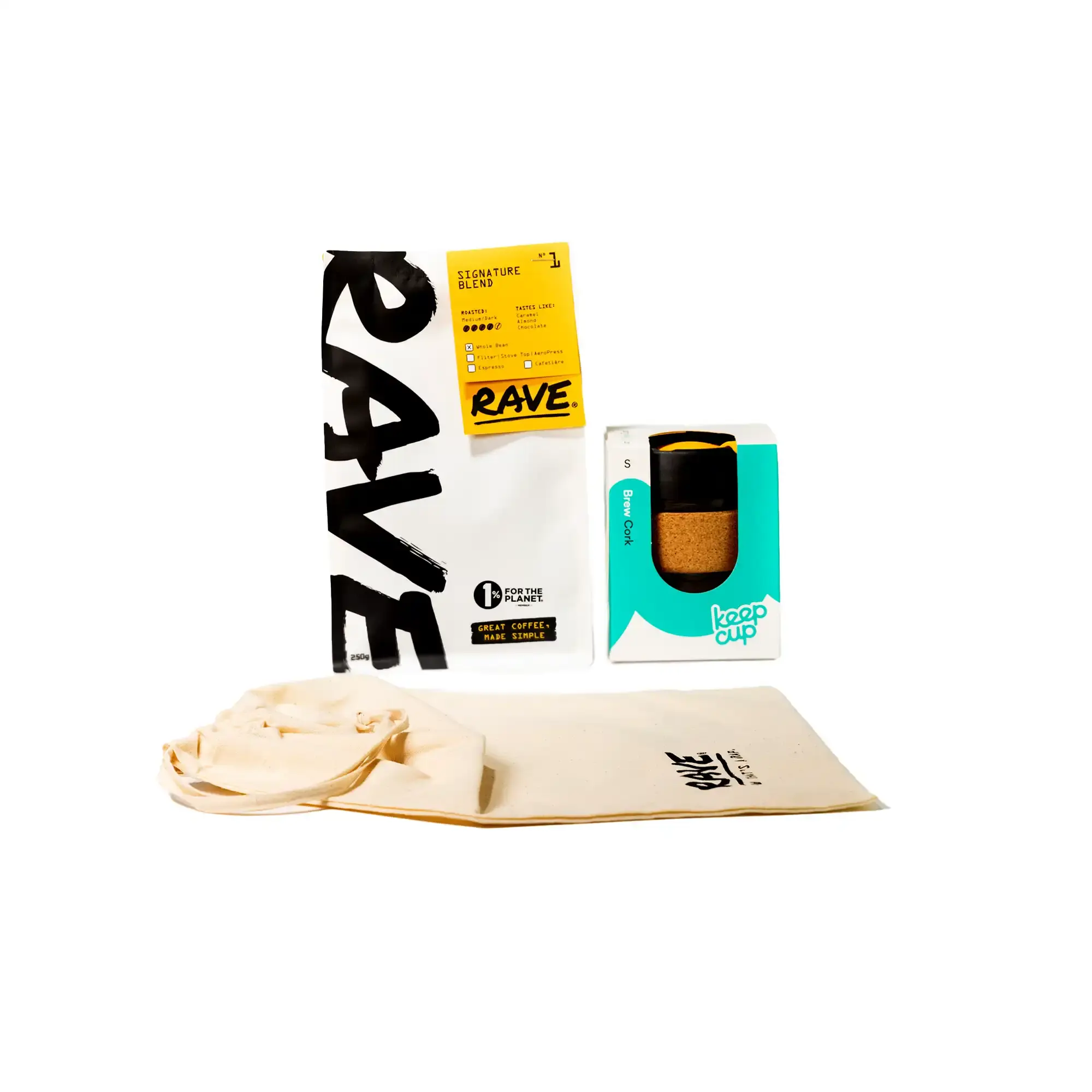 Rave punga cadou reutilizabila pentru cafea cadou