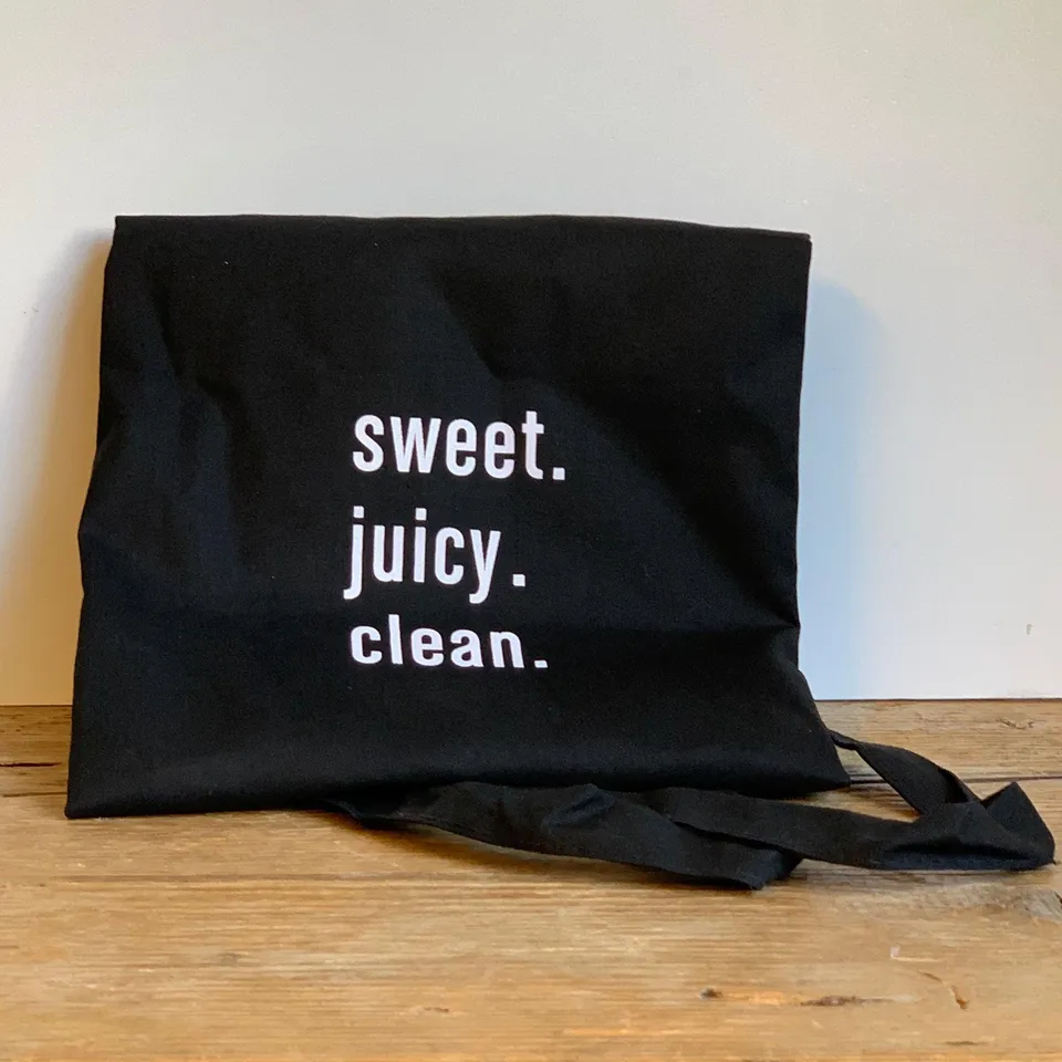 The Barn Tote Bag sacosa bumbac neagra 38x41 cm