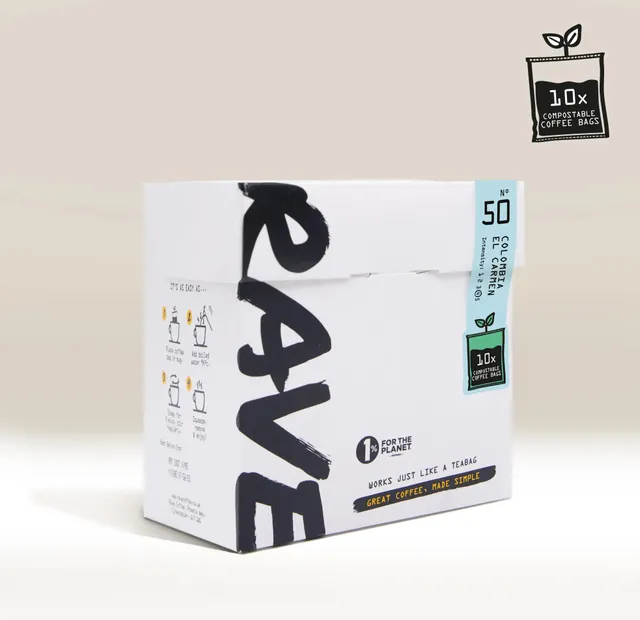 Rave Coffee Colombia El Carmen cafea la plic 10 plicuri