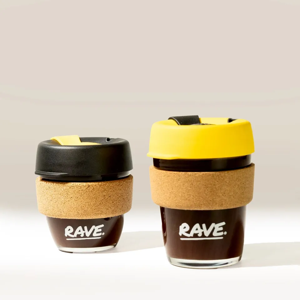 Rave KeepCup pahar sticlă 227ml negru