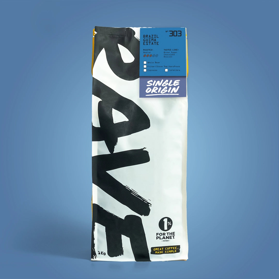 Rave Coffee Brazil Guima Estate Nº 303 cafea boabe 250g note ciocolată