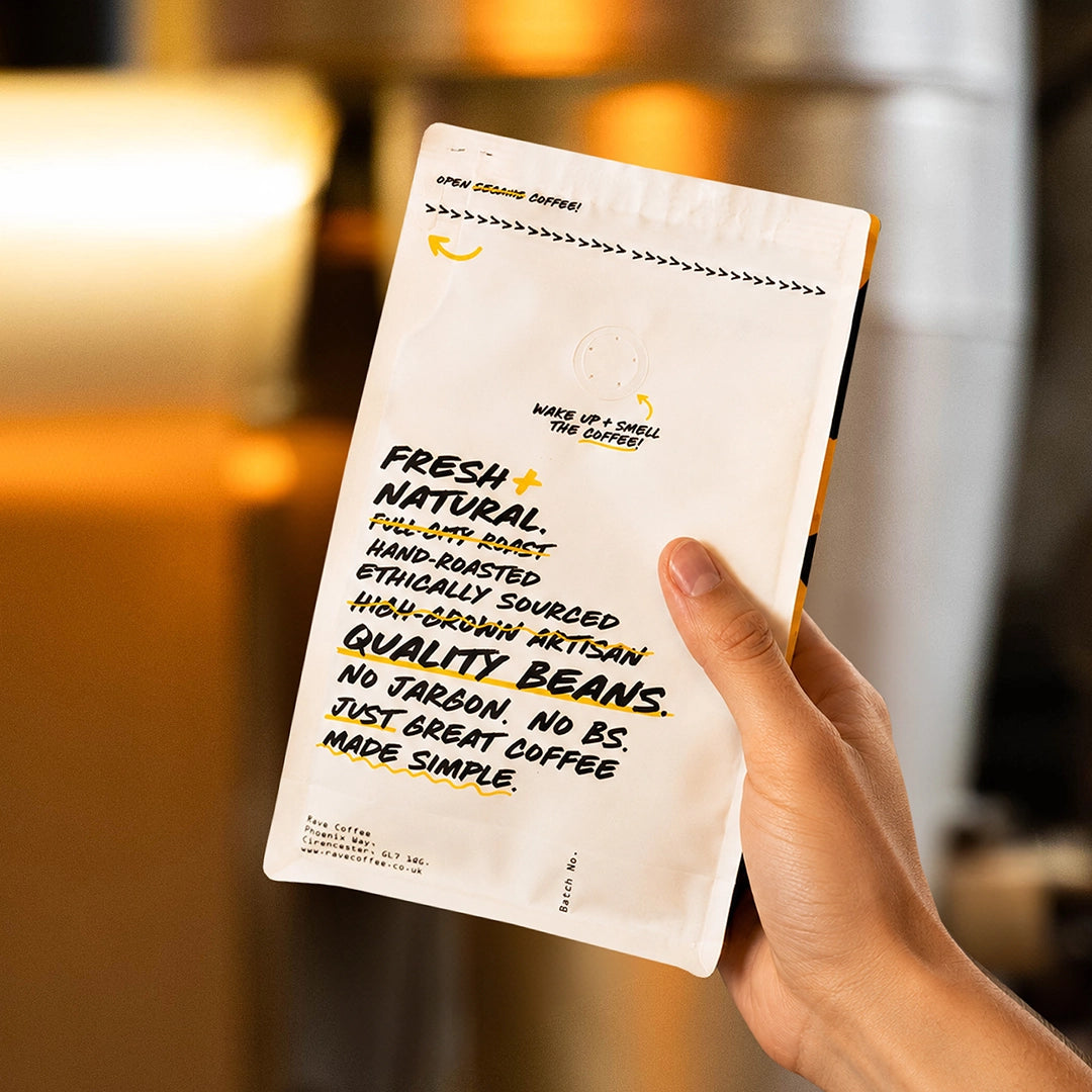Rave Coffee Brazil Guima Estate Nº 303 cafea boabe 250g note ciocolată