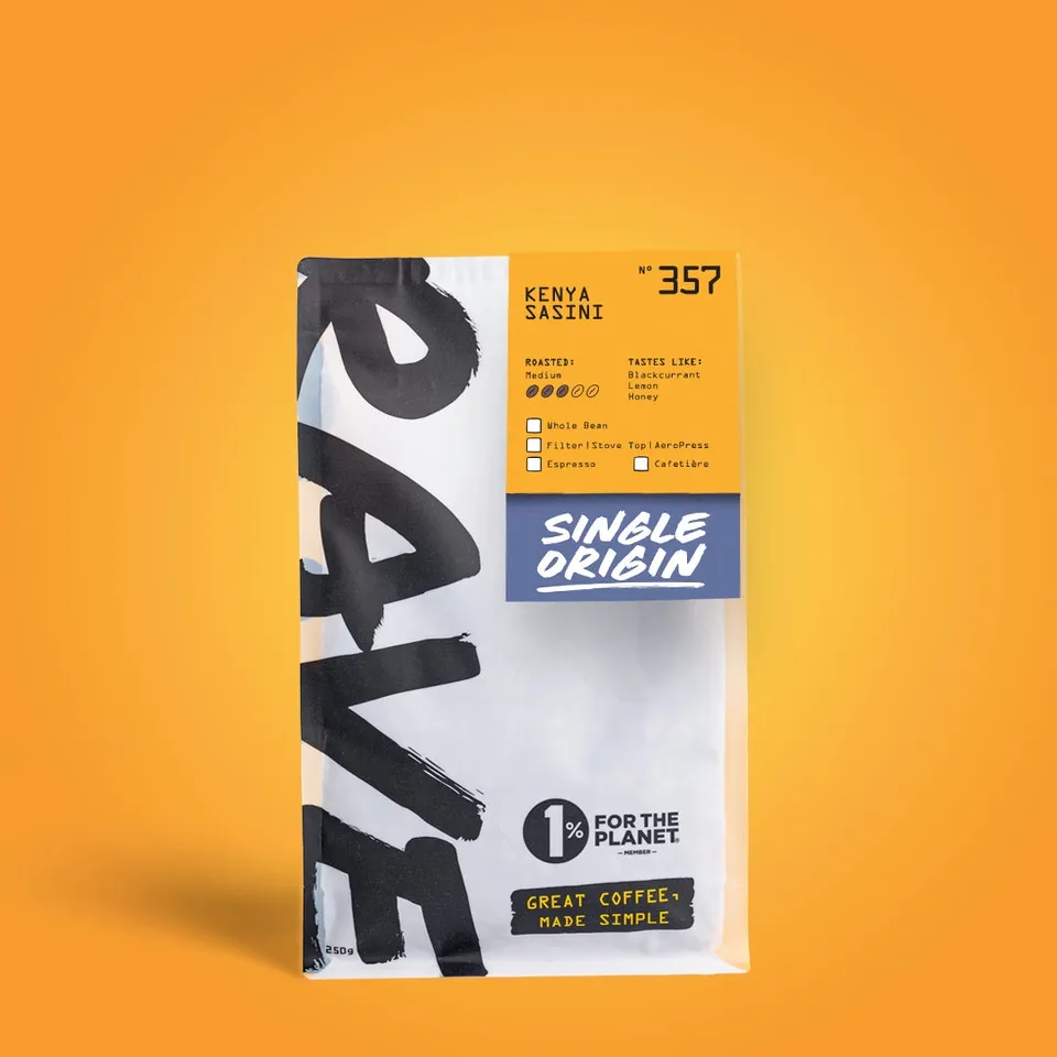 Rave Coffee Kenya Sasini Nº 357 cafea 250g fructată