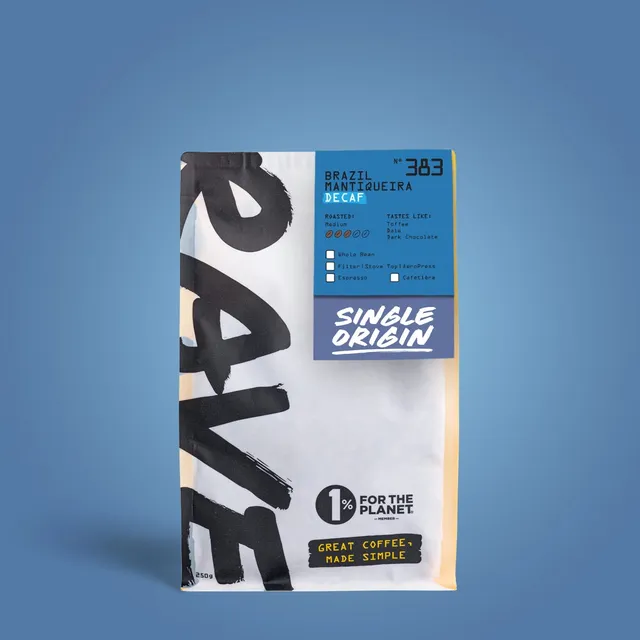 Rave Coffee Brazil Mantiqueira Nº 383 cafea boabe 250g decaf