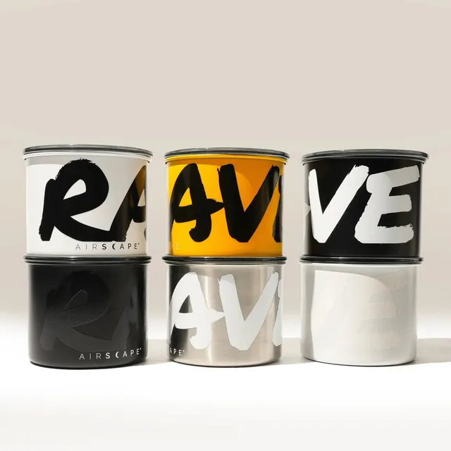 Rave Airscape recipient cafea 250g negru ermetic