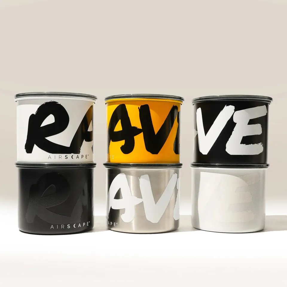 Rave Airscape recipient cafea 250g negru ermetic