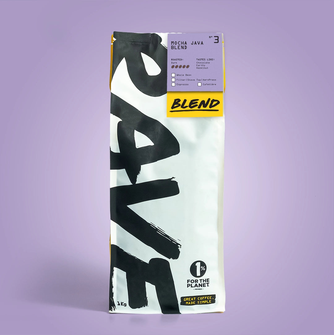 Rave Mocha Java Blend No 3 cafea boabe 250g alune