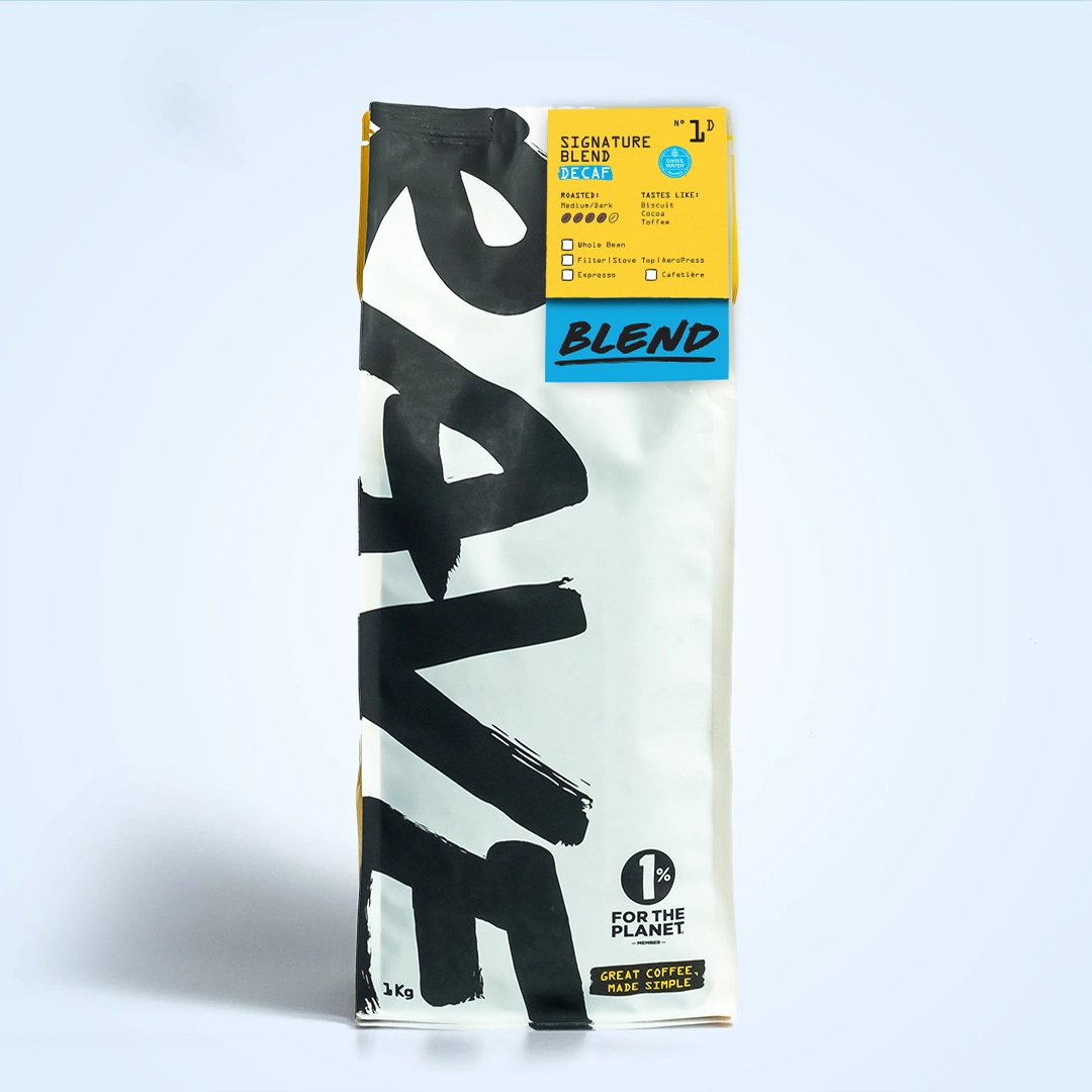 Rave Coffee Signature Blend N°1D cafea boabe 250g decofeinizata