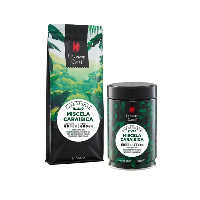 LEONARD Miscela Caraibica cafea boabe caramel
