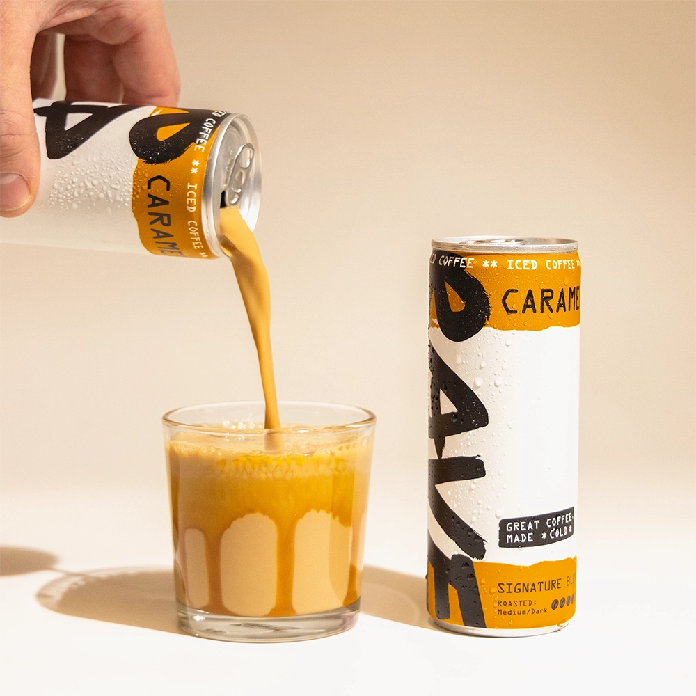 Rave Coffee Iced Coffee cafea rece 4 doze caramel latte