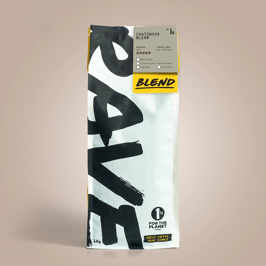 Rave Coffee Chatswood Blend Nº 6 cafea boabe 250g ciocolată