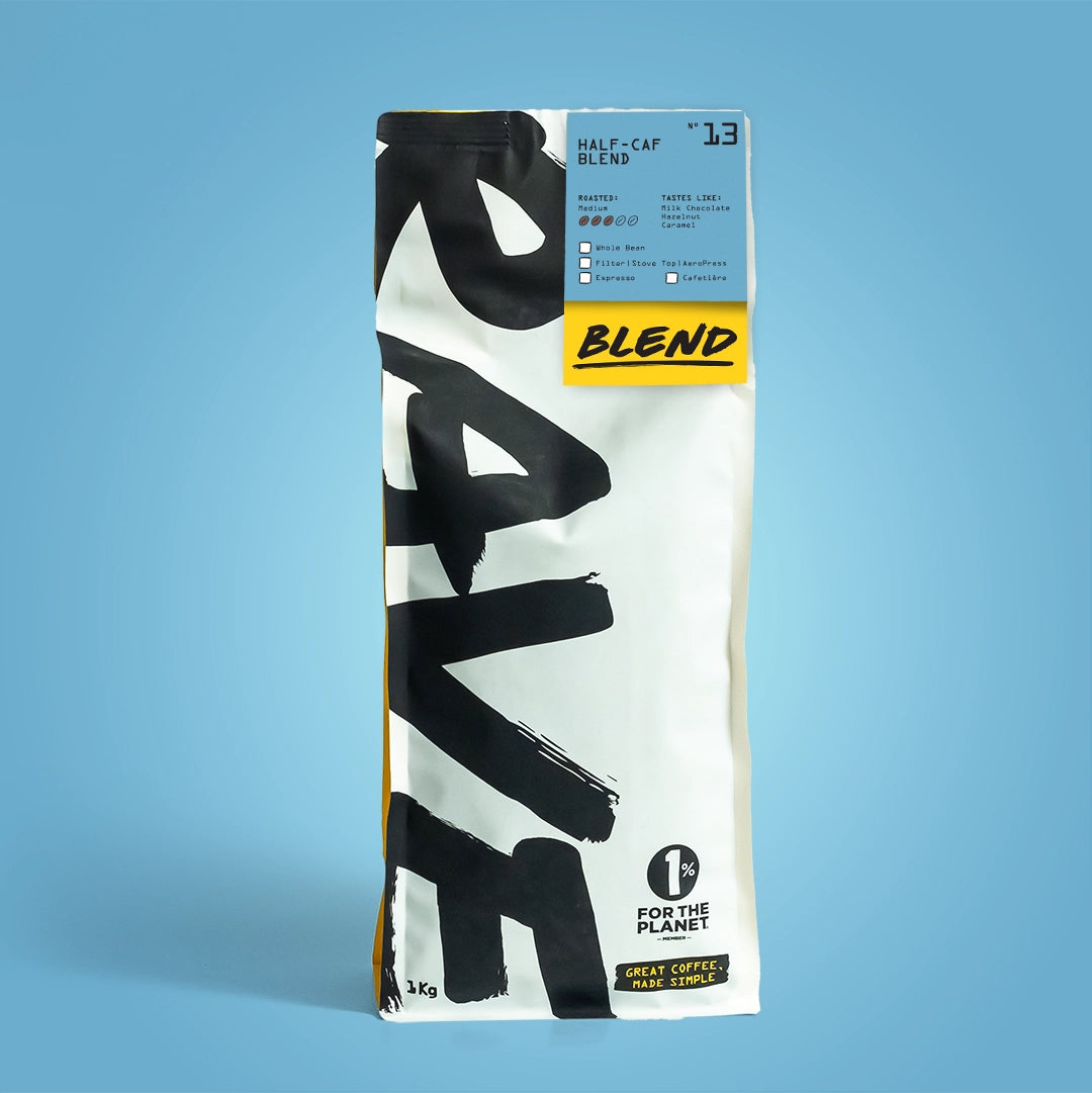 Rave Half Caf Blend Nº 13 cafea boabe 250g slabă