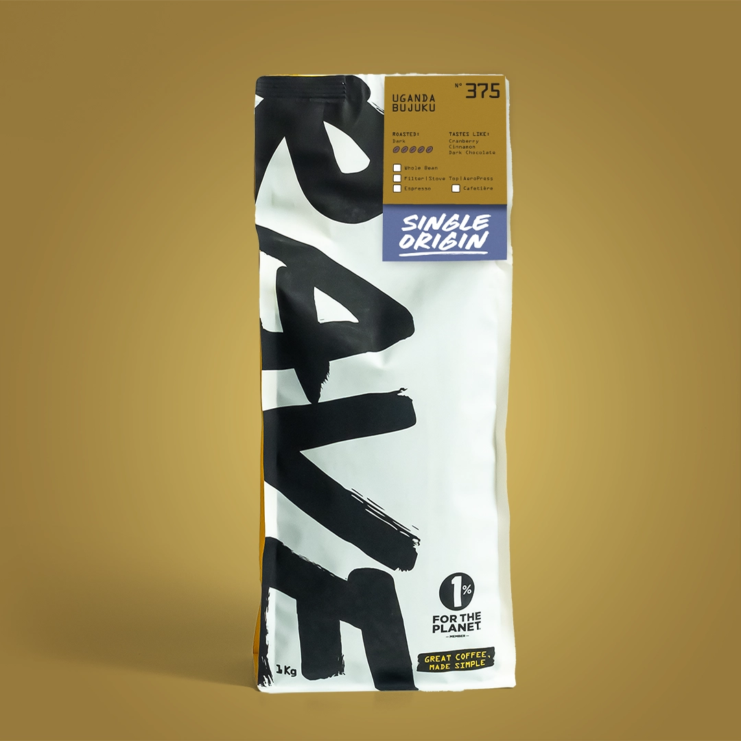 Rave Uganda Bujuku No 375 cafea boabe 250g ciocolata