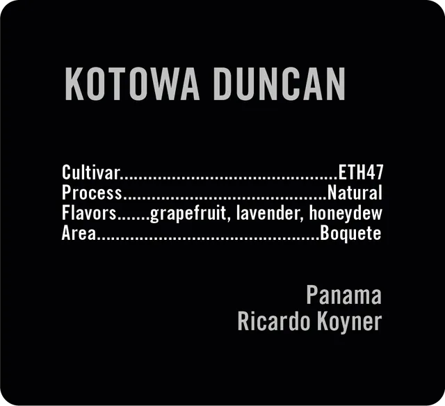 Apollon's Gold Kotowa Duncan ETH47 cafea boabe 100g rară