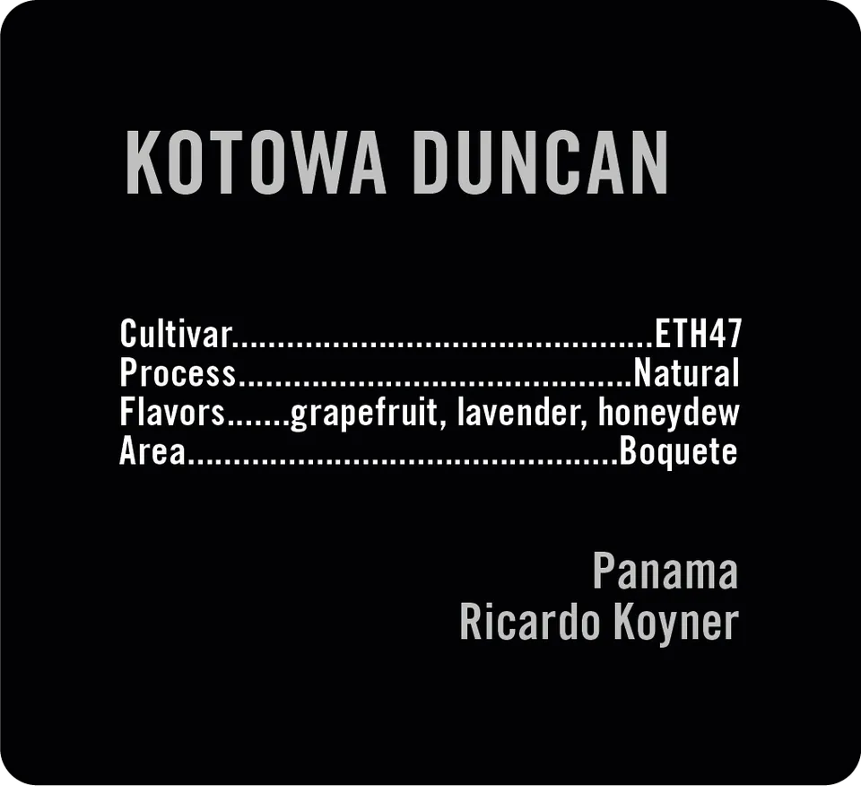 Apollon's Gold Kotowa Duncan ETH47 cafea boabe 100g rară