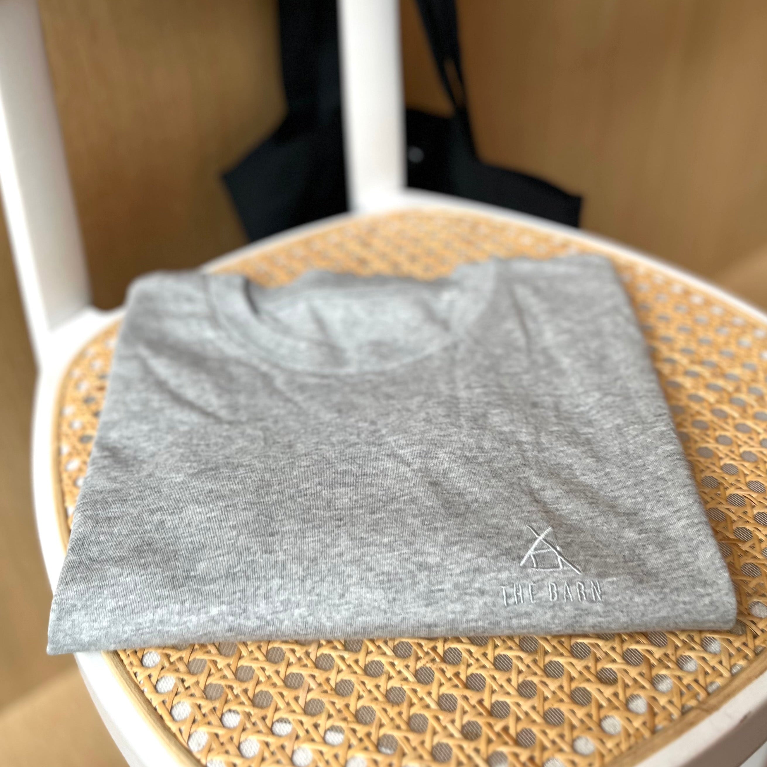 The Barn Logo T-Shirt tricou bumbac M gri