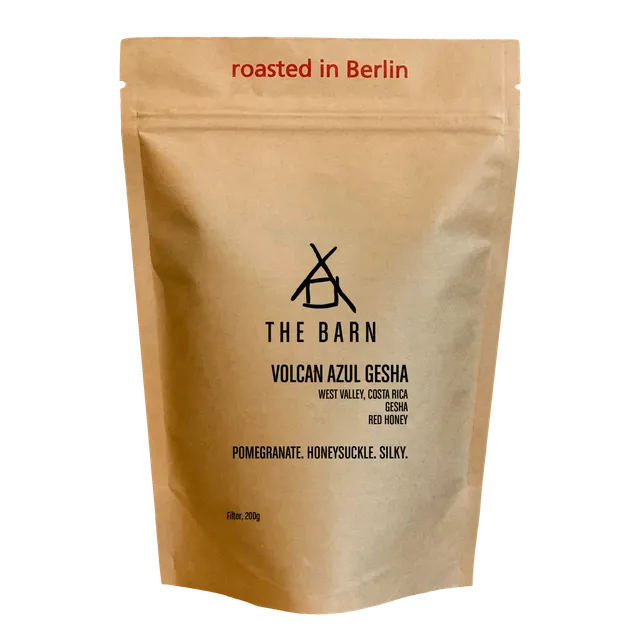 The Barn Volcan Azul Gesha Honey cafea boabe 200g