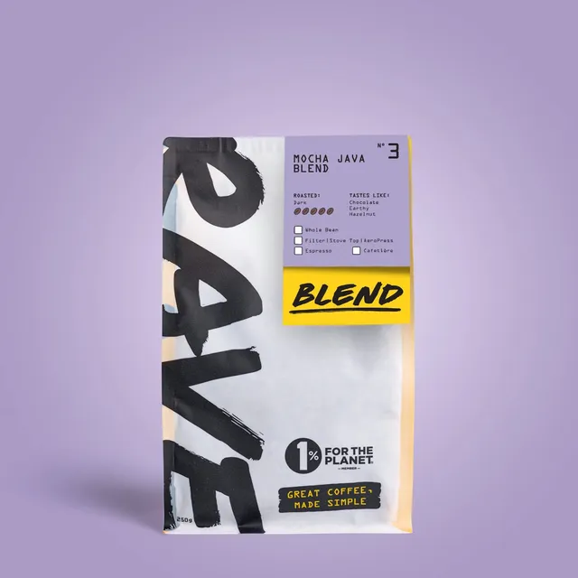 Rave Mocha Java Blend No 3 cafea boabe 250g alune
