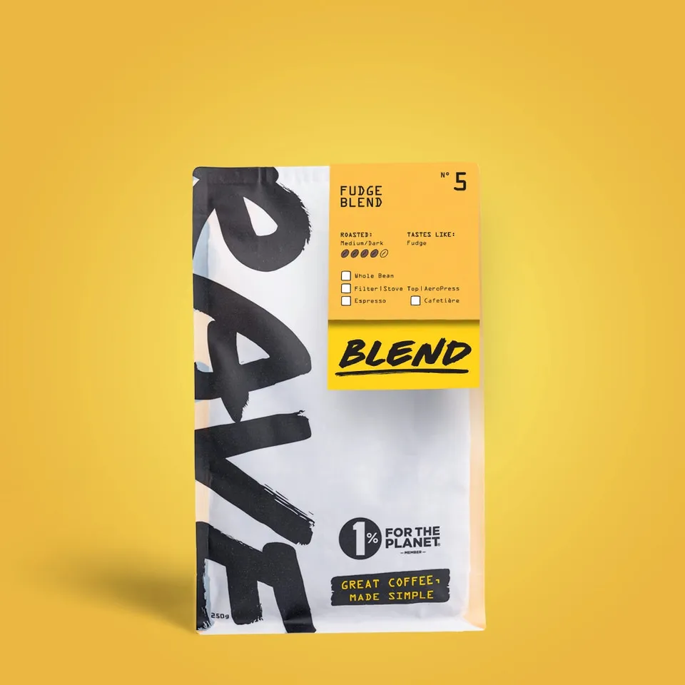 Rave Coffee Fudge Blend N°5 cafea boabe 250g lapte