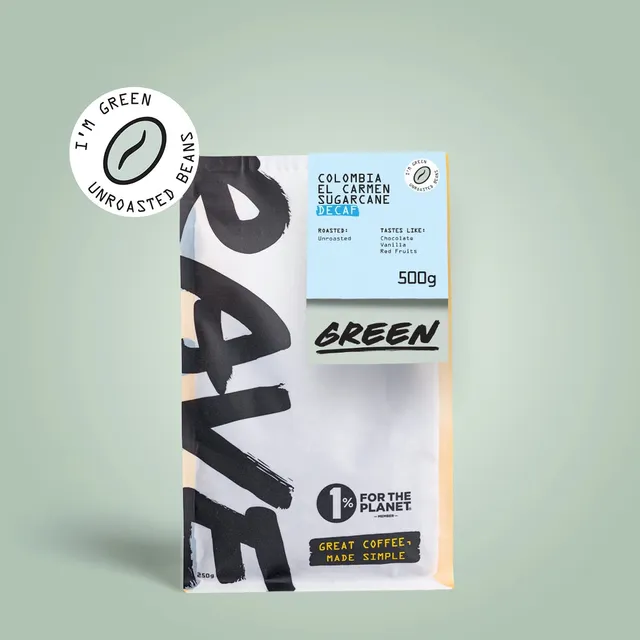 Rave Colombia El Carmen Decaf cafea verde 500g pentru prajire