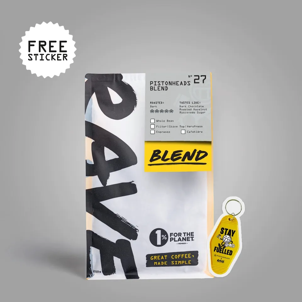 Rave No 27 Pistonheads blend cafea boabe 250g