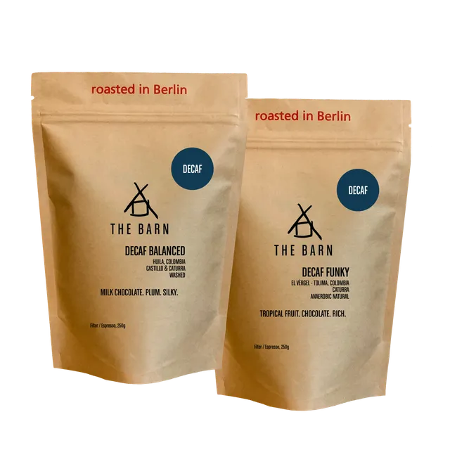 The Barn Decaf Twin Box cafea boabe 2x250g decofeinizată