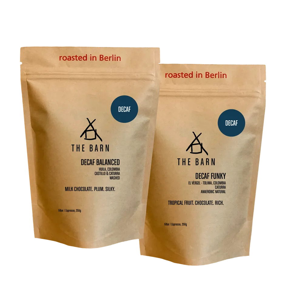 The Barn Decaf Twin Box cafea boabe 2x250g decofeinizată