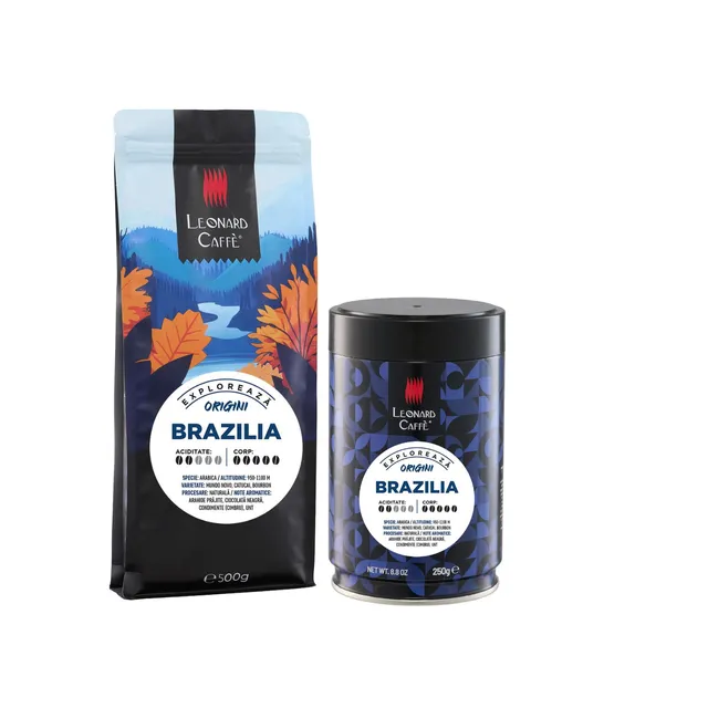 Leonard Caffe Brazilia Alta Mogiana Franca cafea boabe single origin