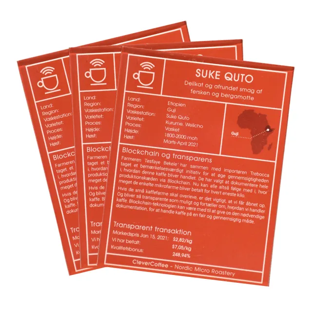 Clever Coffee Infokort carduri informative cafea 10 buc