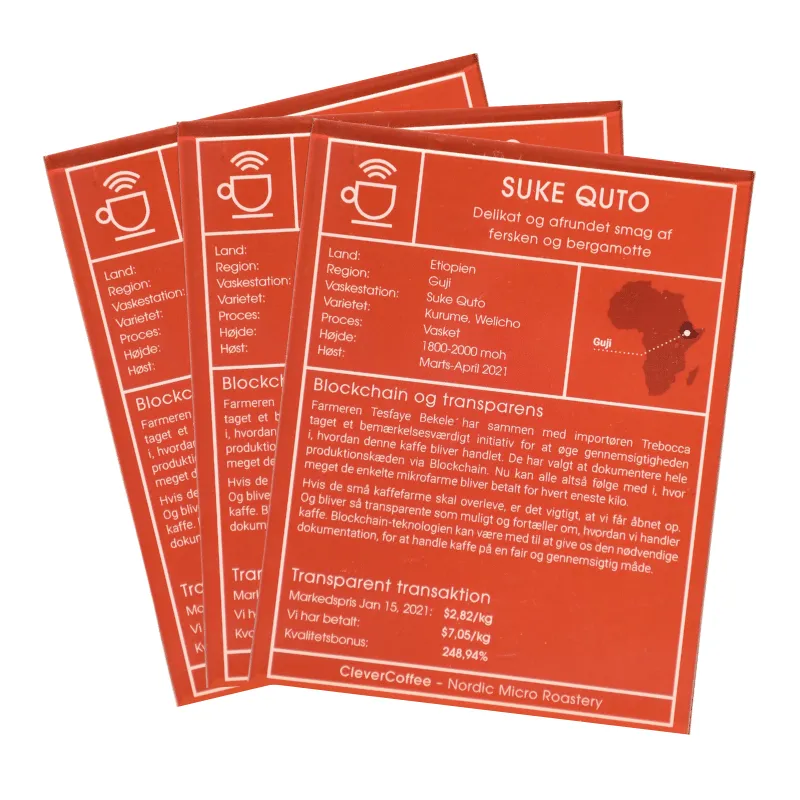 Clever Coffee Infokort carduri informative cafea 10 buc