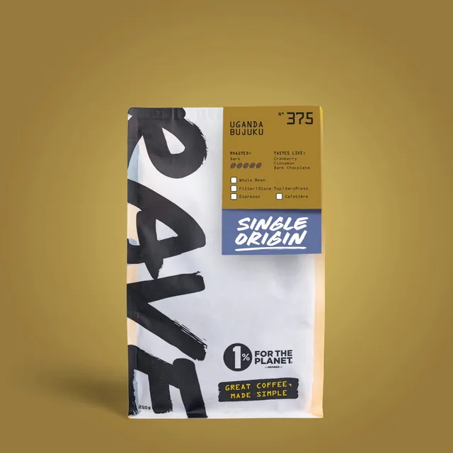 Rave Uganda Bujuku No 375 cafea boabe 250g ciocolata