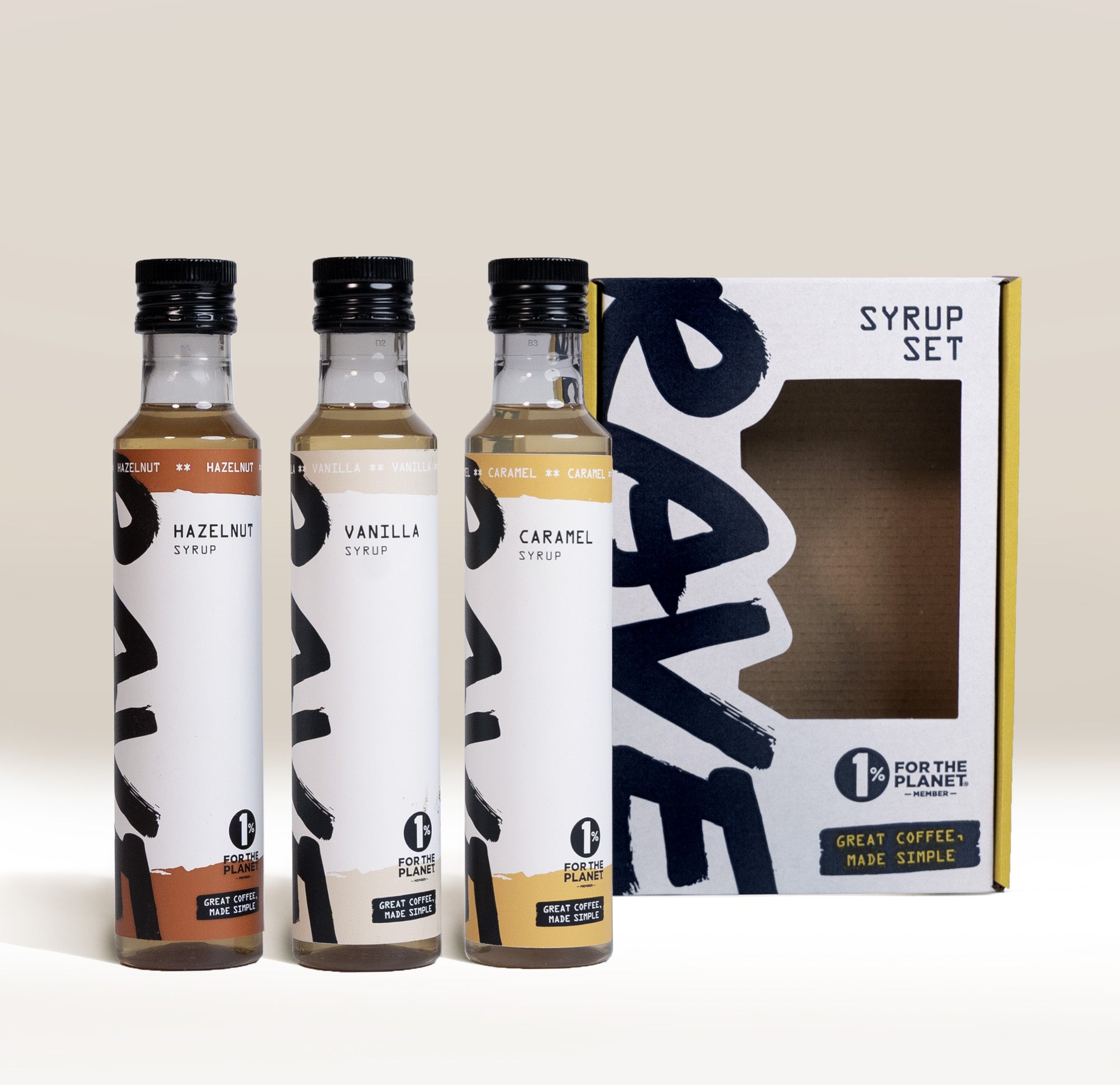 Rave Coffee Best Selling Syrup Set siropuri 3x250ml vanilie alune caramel