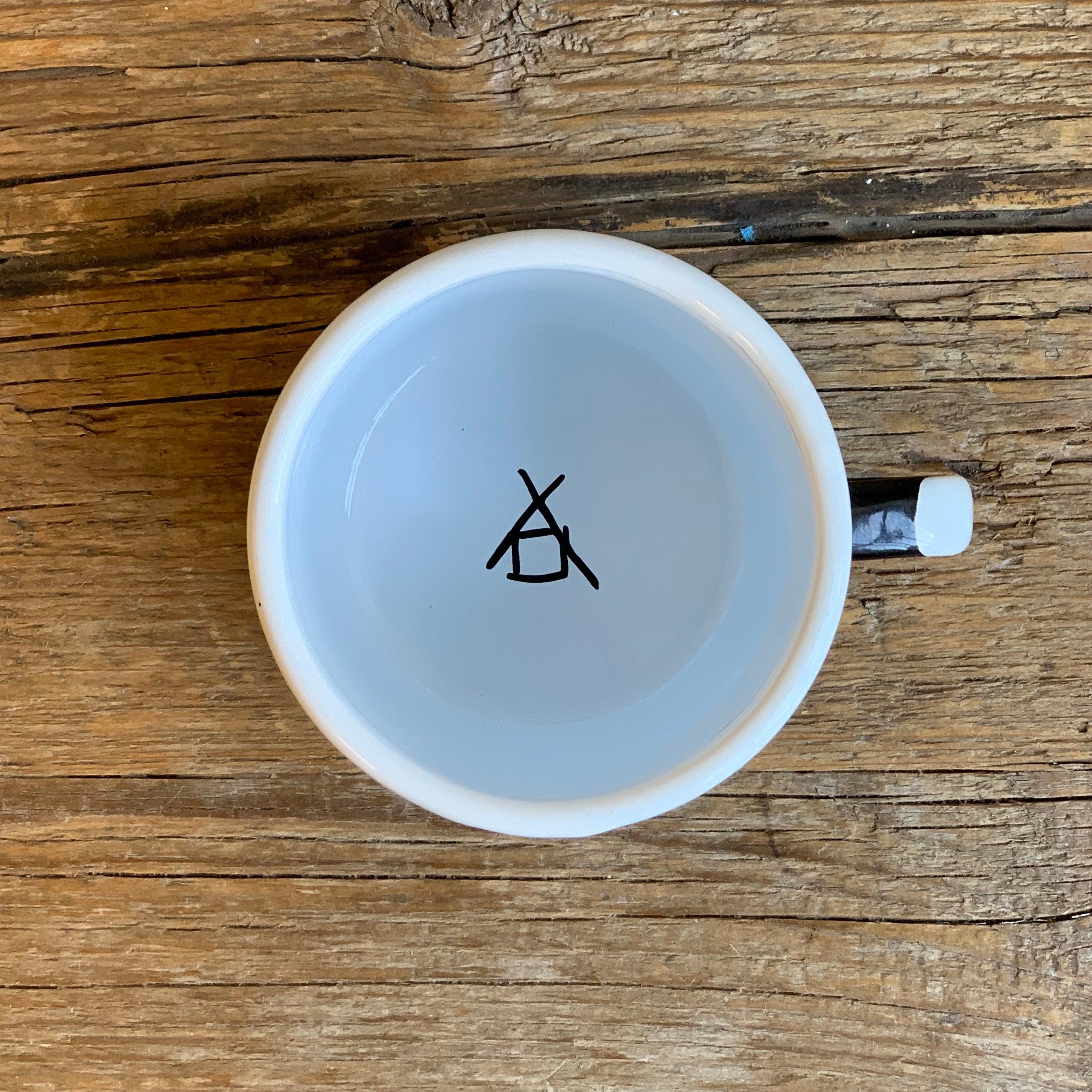 The Barn Enamel Mug cană emailată 300ml negru