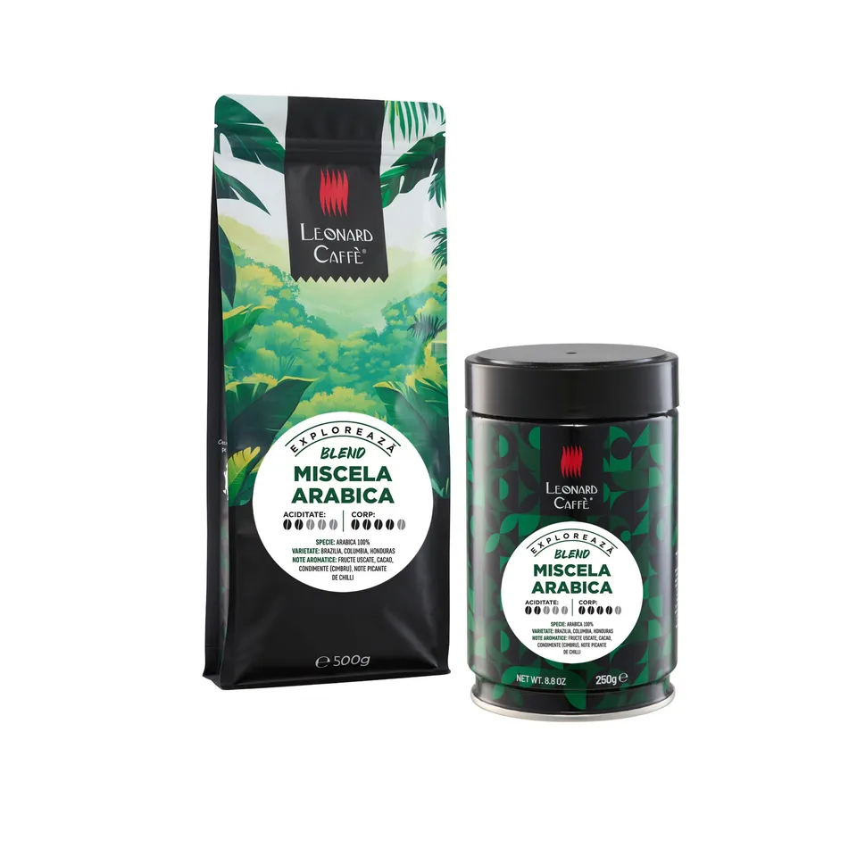 LEONARD Miscela Arabica cafea boabe 100% arabica