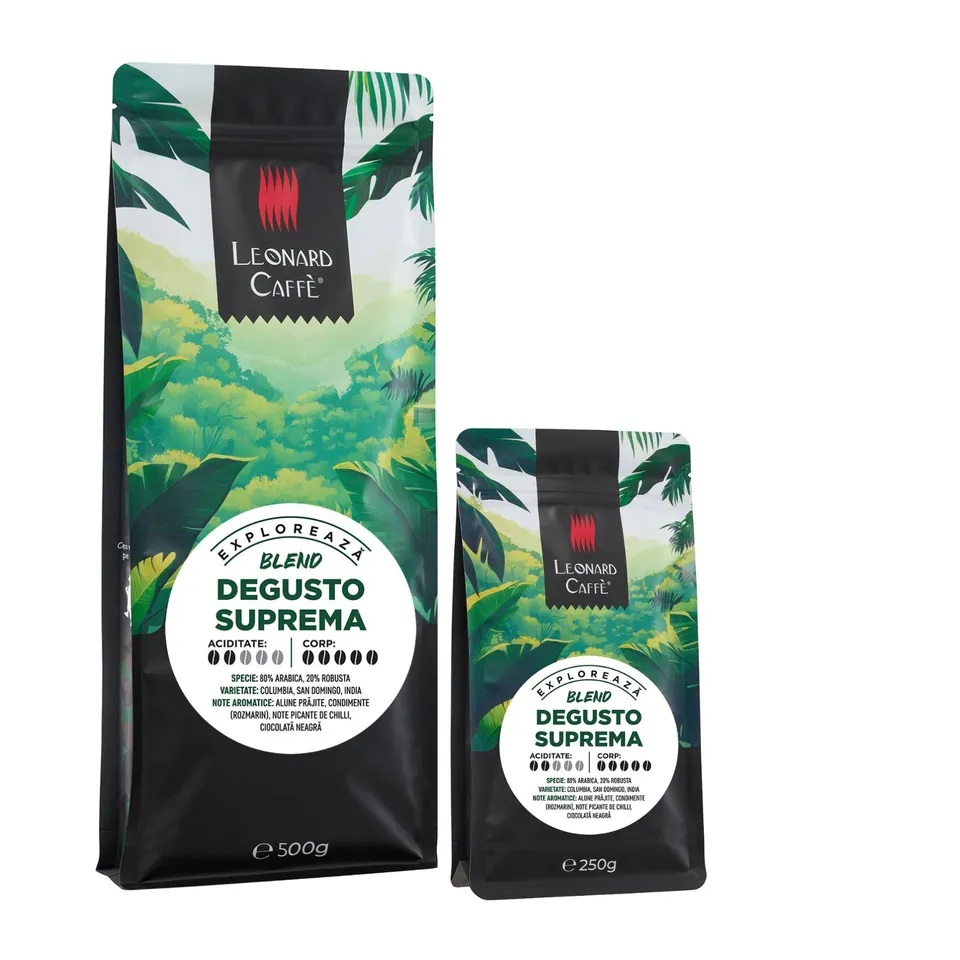LEONARD Caffe Degusto Suprema cafea boabe blend 80/20