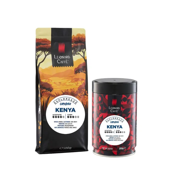 LEONARD Caffe Kenya AA cafea boabe single origin