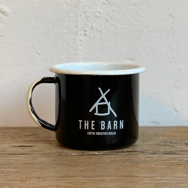 The Barn Enamel Mug cană emailată 300ml negru