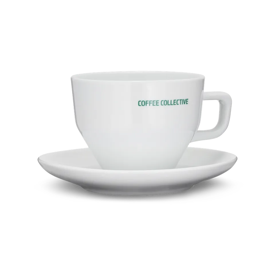 Coffee Collective Large ceașcă ceramică farfurioară