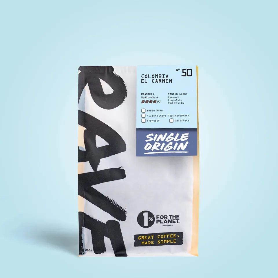 Rave Colombia El Carmen Nr. 50 cafea boabe 250g single origin