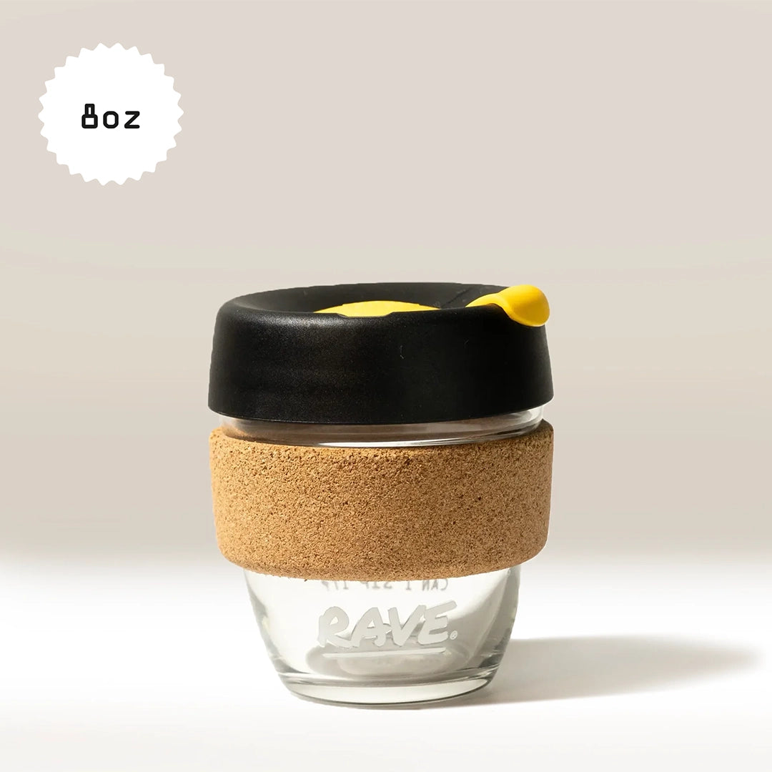 Rave KeepCup pahar sticlă 227ml negru