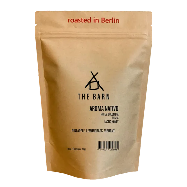 The Barn Aroma Nativo Gesha cafea boabe 150g ananas