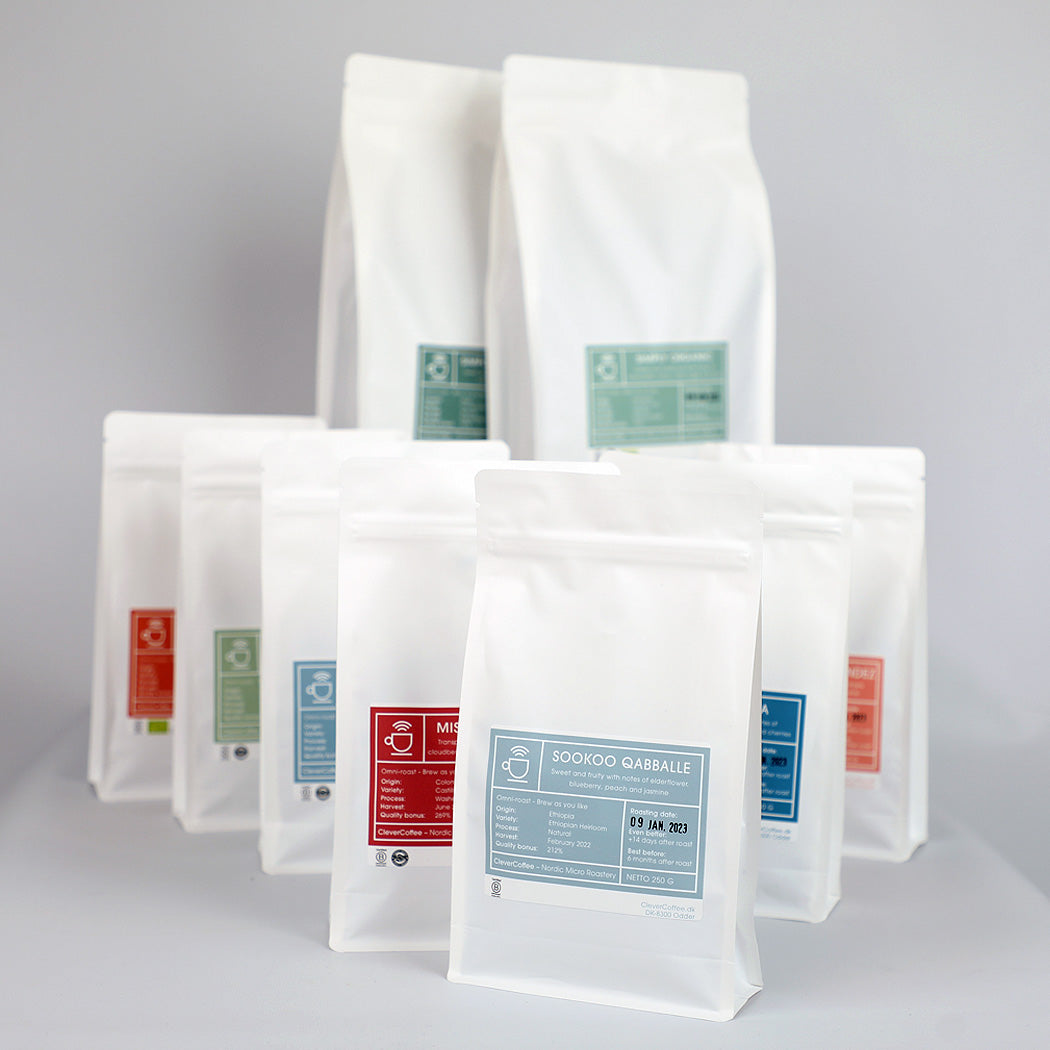 Clever Coffee pachet cafea mix 4 pungi omni