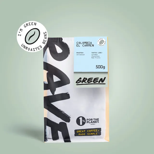 Rave Coffee Colombia El Carmen cafea verde 500g neprajita