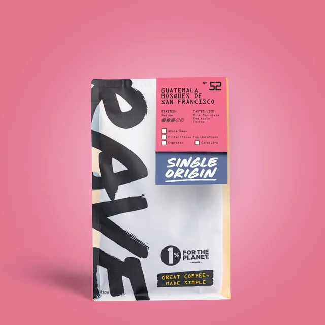 Rave Coffee Guatemala Bosques 52 cafea 250g echilibrata