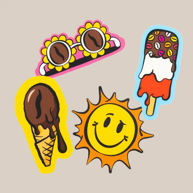Rave Keep it Cool pachet stickere 4 bucati colorate
