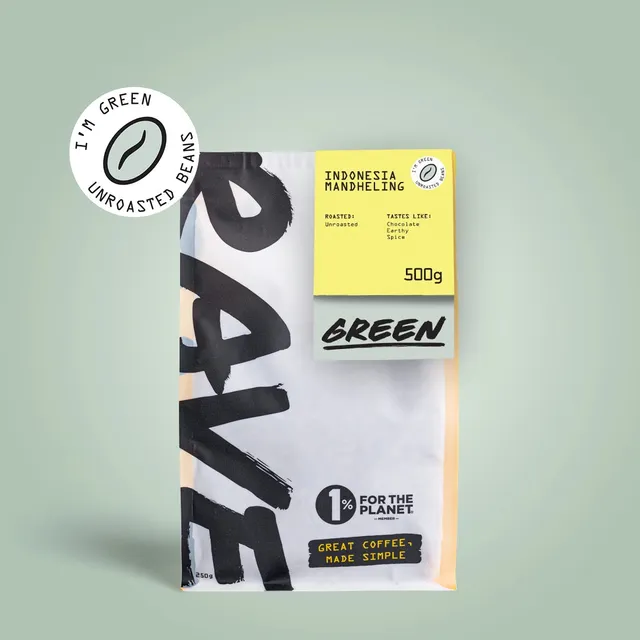 Rave Coffee Indonesia Mandheling cafea verde 500g neprajită