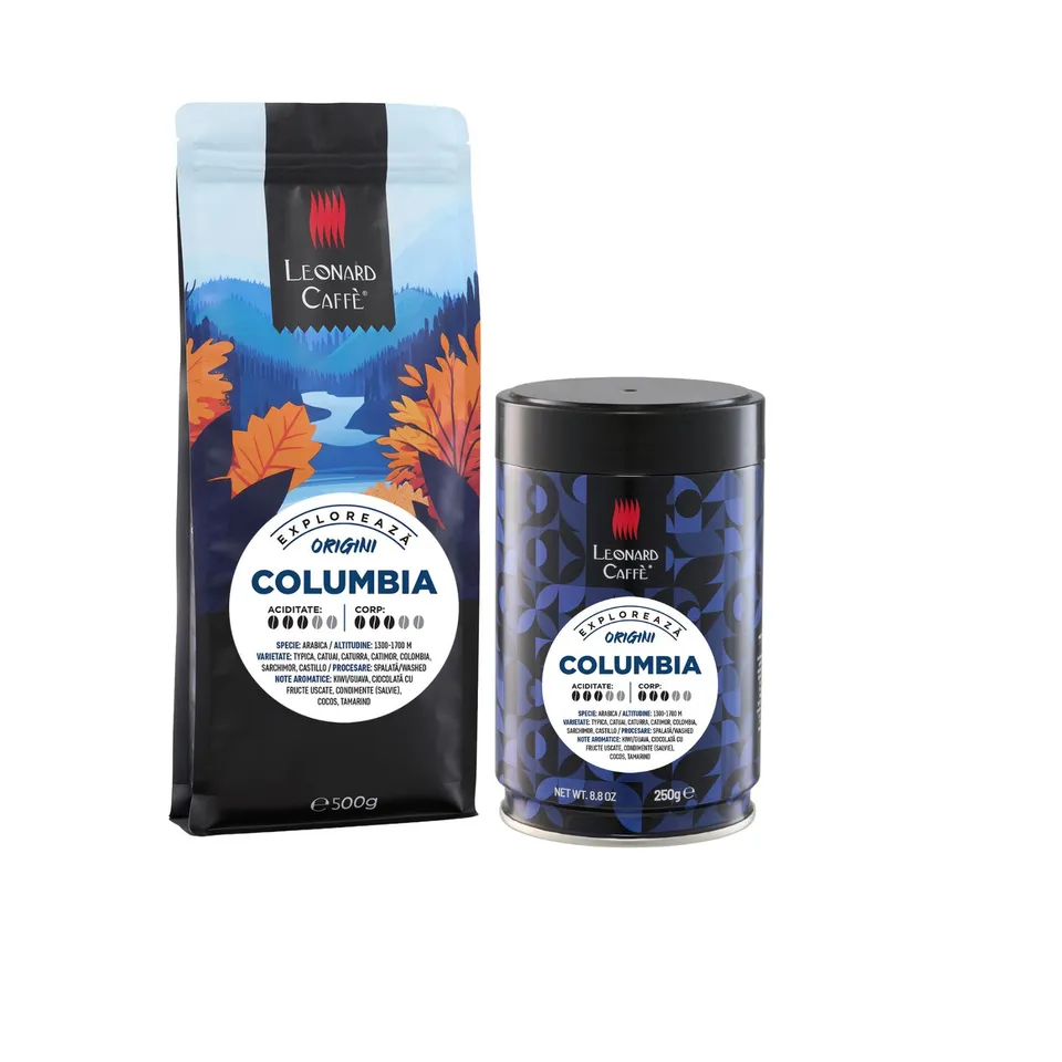 LEONARD Caffe Columbia Supremo cafea boabe single origin