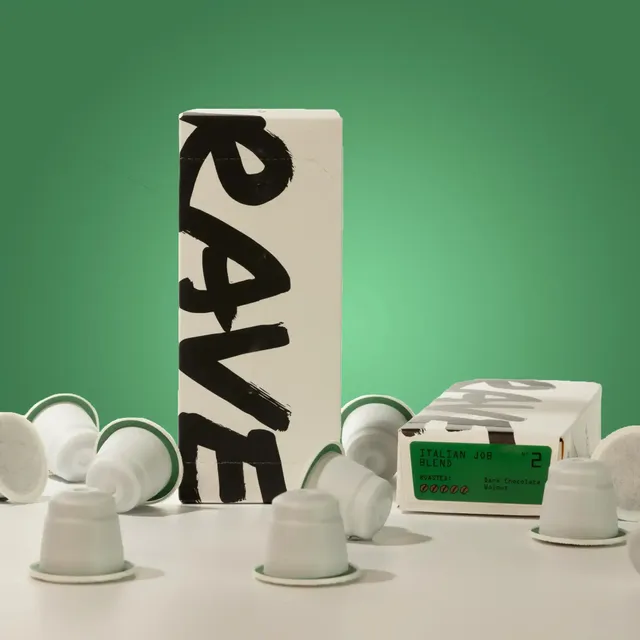 Rave Coffee Italian Job capsule cafea 10 buc intensitate 4