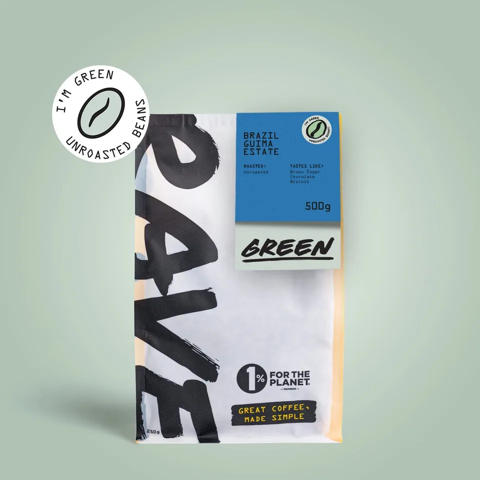 Rave Coffee Brazil Guima Estate cafea verde 500g pentru prăjit
