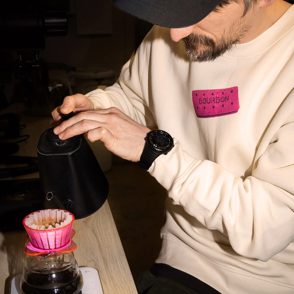 Rave Coffee Pink Bourbon hanorac bumbac off white